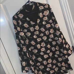 Black and floral dress